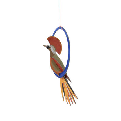 Grußkarte mit Papier Bastelset Paradiesvogel Mobile -studio ROOF
