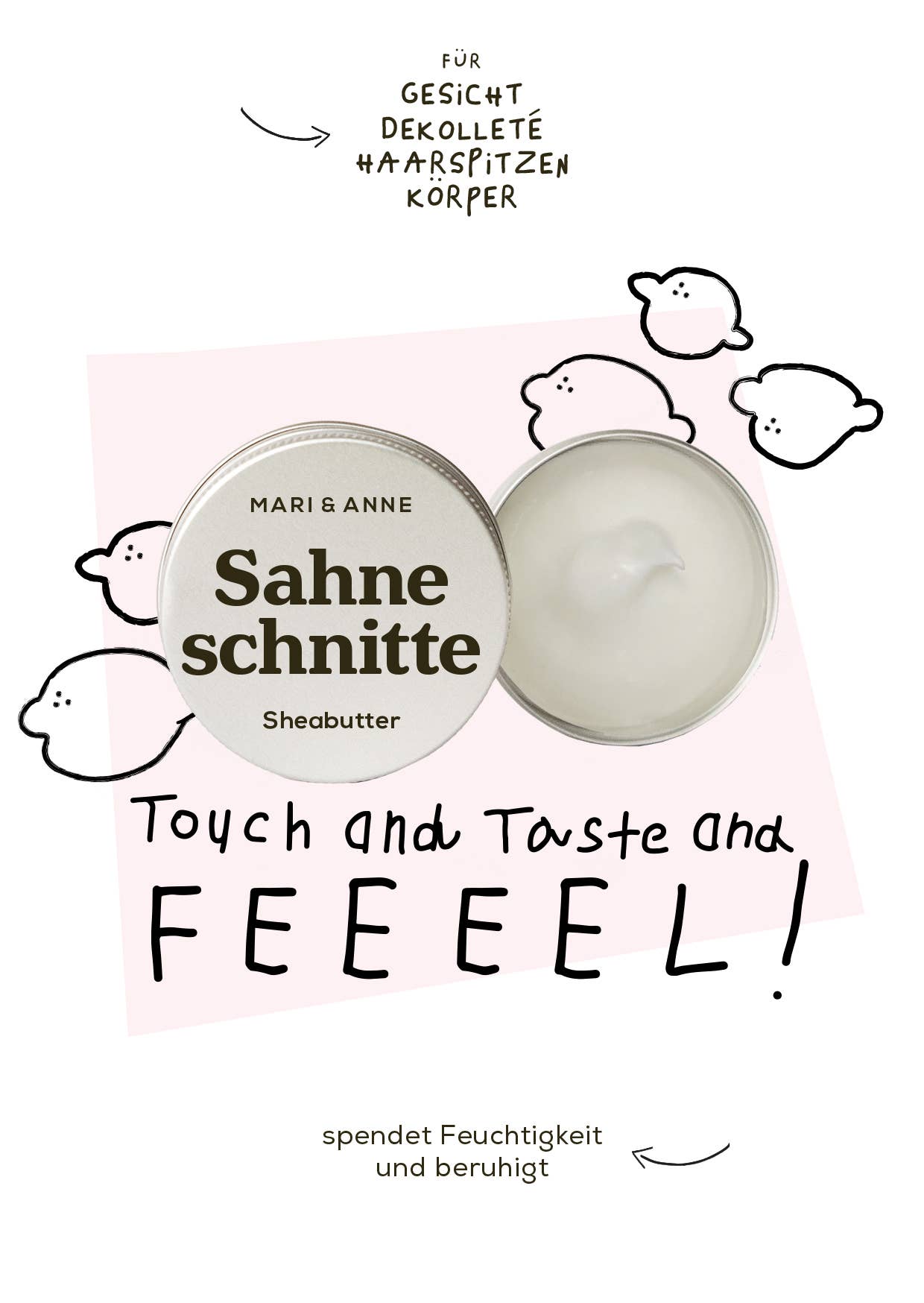 Sahneschnitte Lemon — Gesichts- und Körperbutter - Mari+Anne