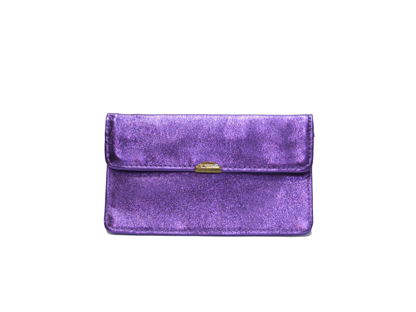 Kompakte Glitzer Leder-Geldbörse