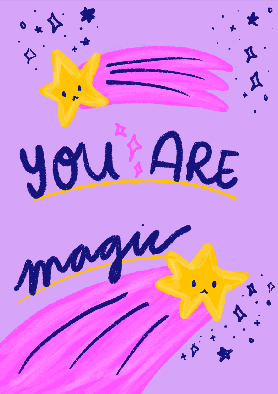 You Are Magic Postkarte - studio kumimi