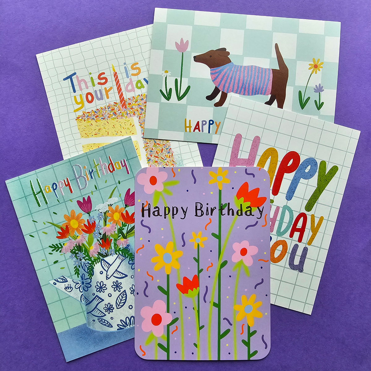 Postkarte Happy Birthday - Gold  | ngs studio