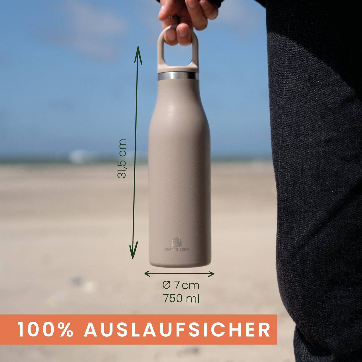 Thermo-Trinkflasche aus Edelstahl | 750 ml - Grønenberg