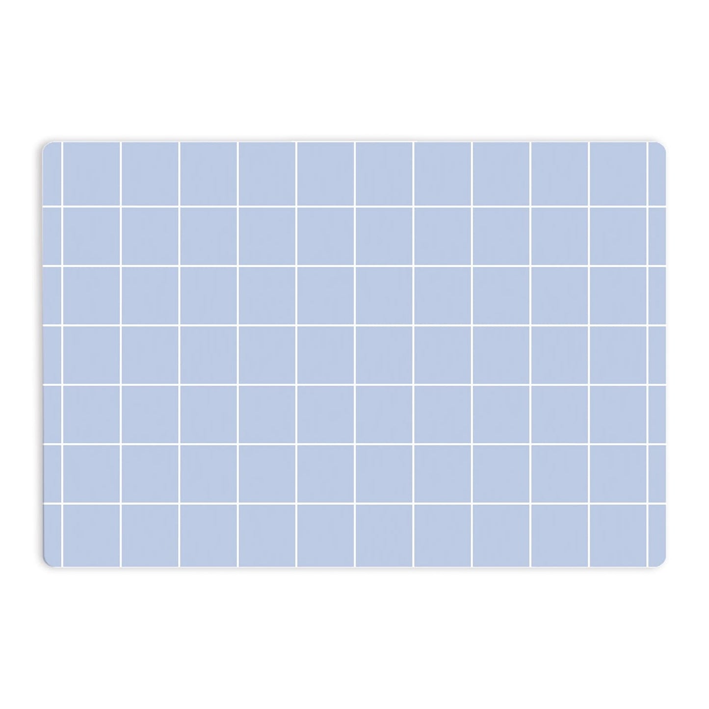Brettchen Hellblau gridmuster