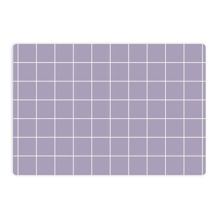 Brettchen lila grid muster