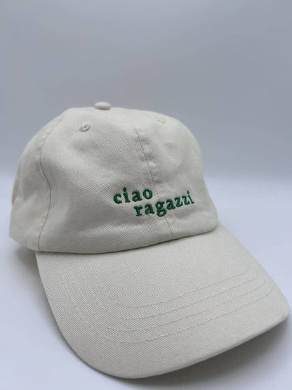 ciao ragazzi Cap - Cream & Green