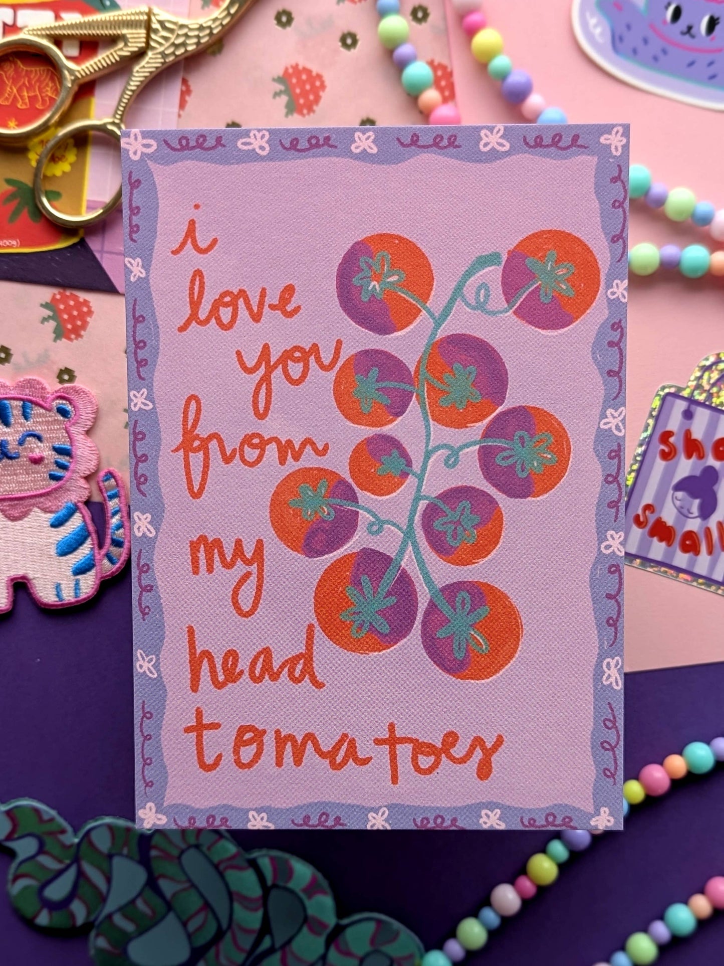 i love you tomatoes Postkarte - Studio Kumimi