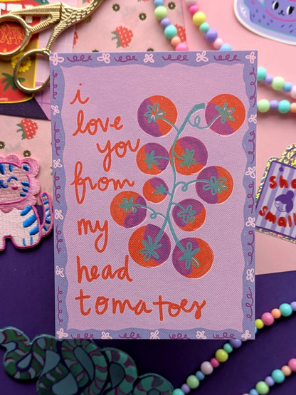 i love you tomatoes Postkarte - Studio Kumimi