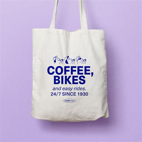 Jutebeutel coffee bikes and easy rides