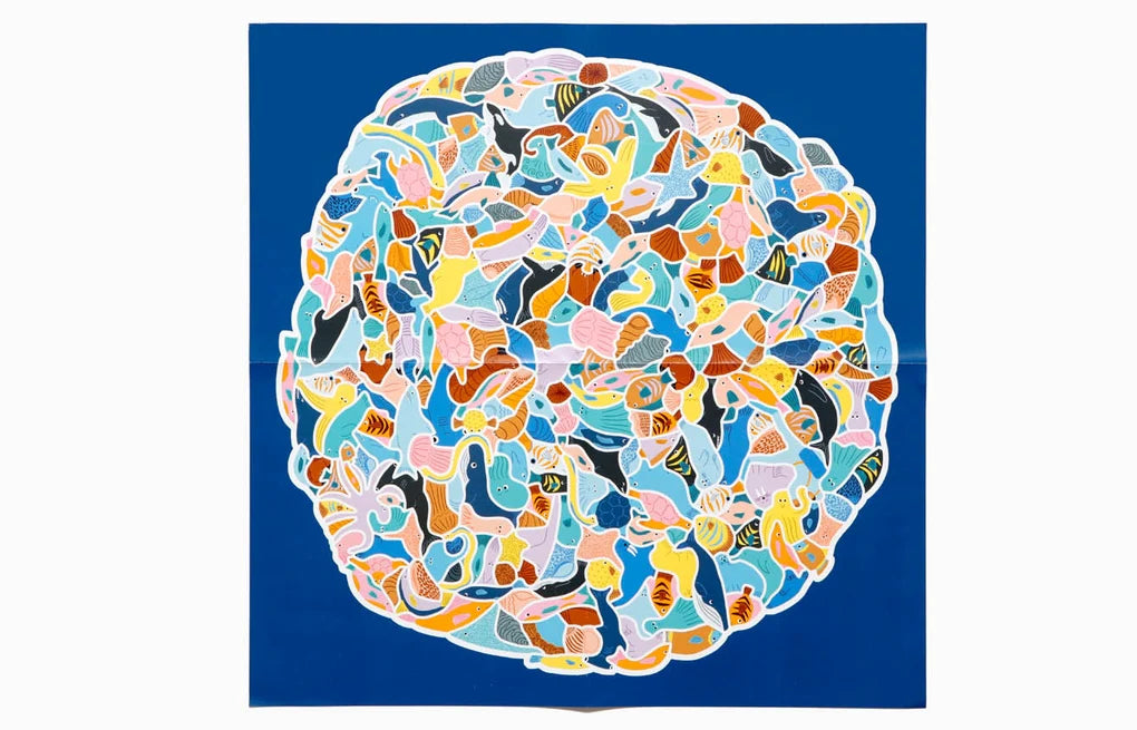 Puzzle 299 Meerestiere und ein Taucher