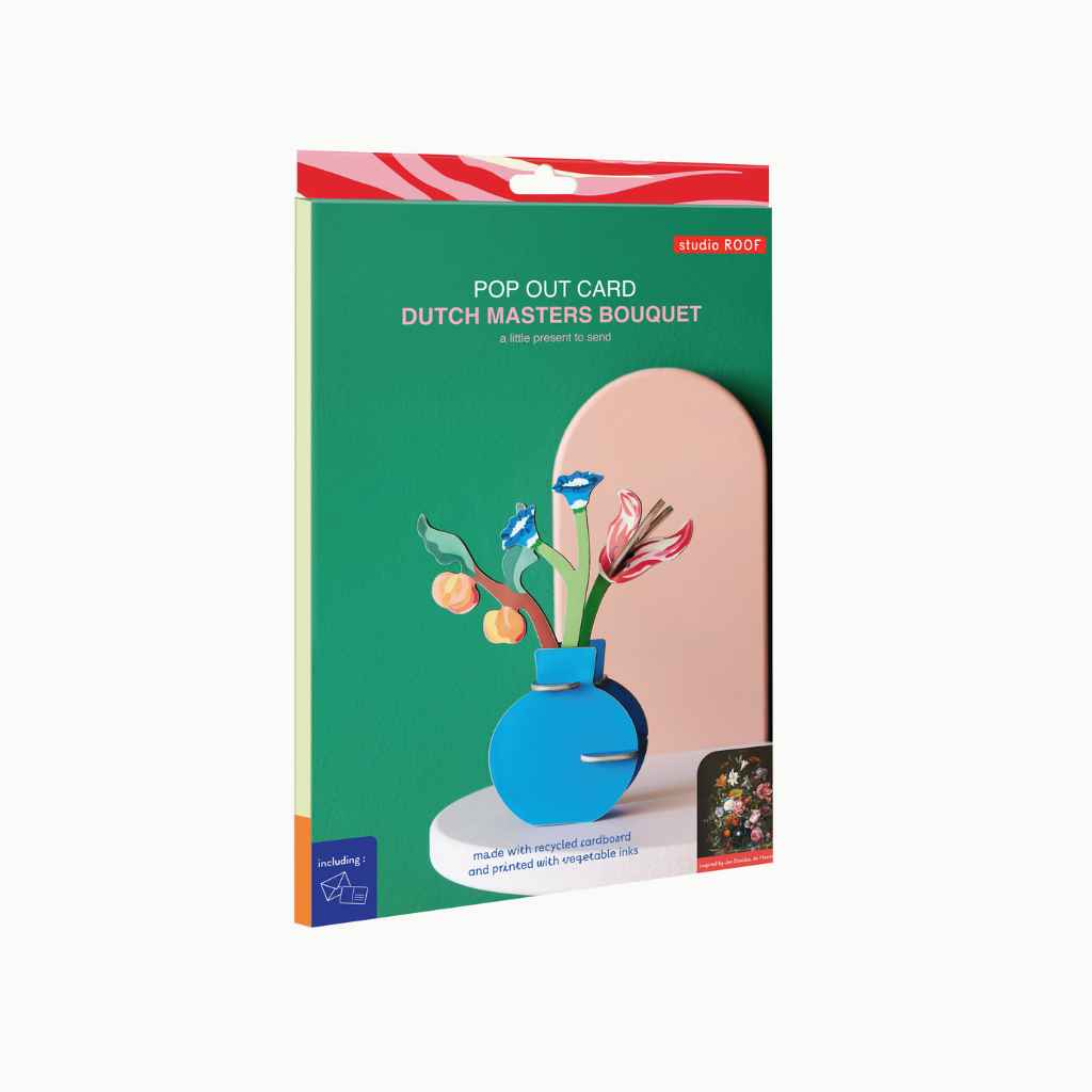 Grußkarte mit Papier Bastelset Blumenvase - studio ROOF