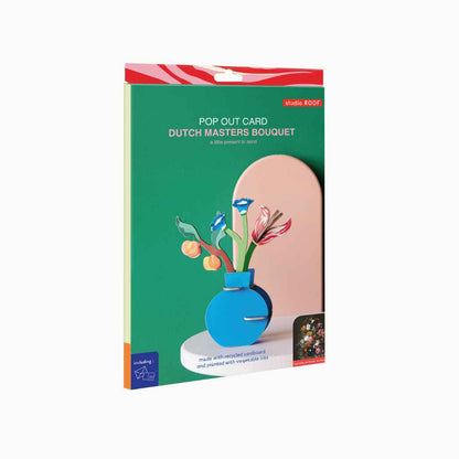 Grußkarte mit Papier Bastelset Blumenvase - studio ROOF