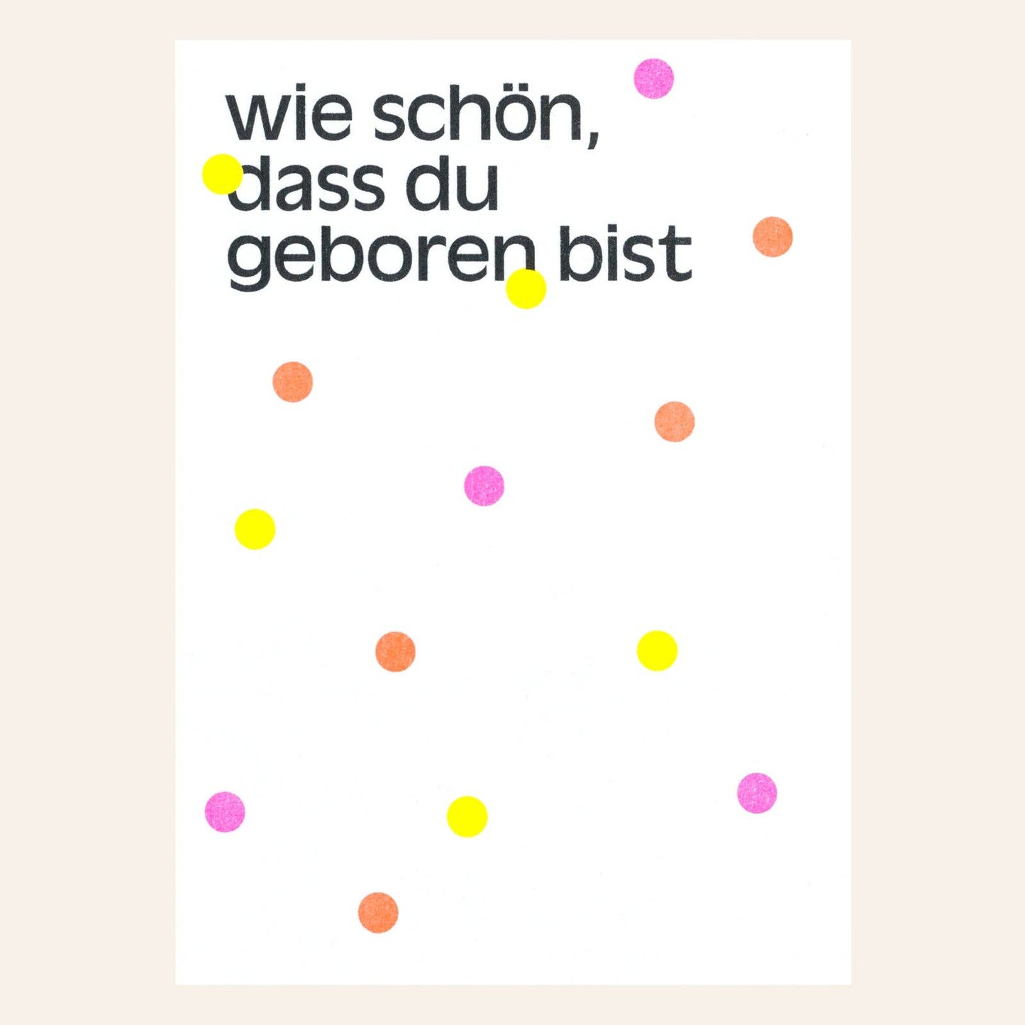 Wie schön Postkarte