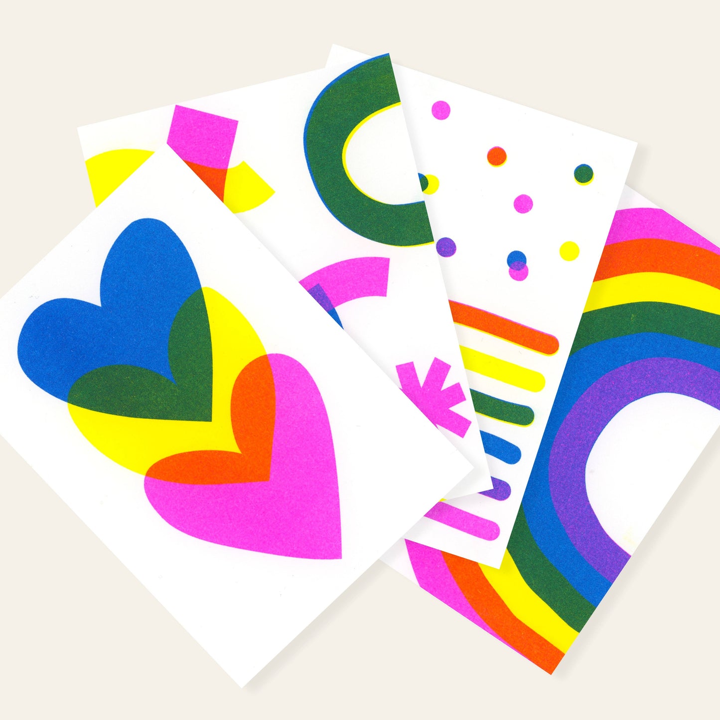 Regenbogen Postkarte
