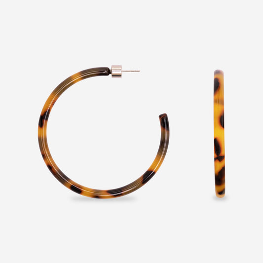 Ohrringe - Hoop Dark Cheetah sasstie