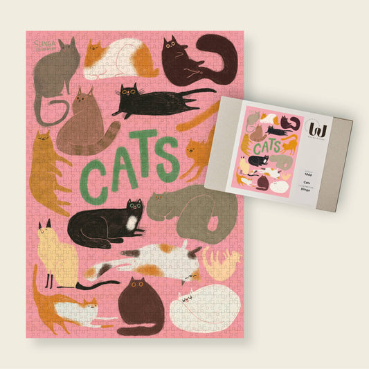 »Cats« Puzzle | Illustration Slinga