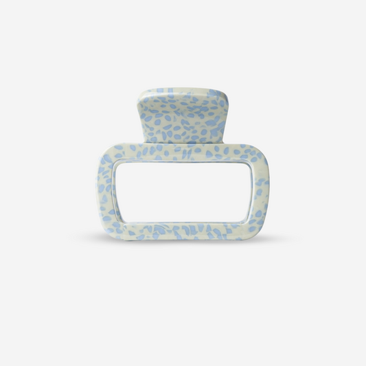 Acetat Haarklammer von sasstie mittelgroß beige-blau