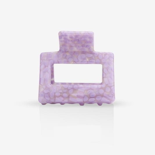 Acetat Haarklammer mittelgroß lavendel farbene Punkte von sasstie