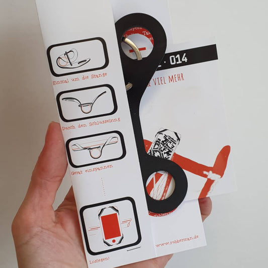 Fahrrad Handyhalter Smartphonehalterung Rubberman Retube aus recyceltem Traktorschlauch
