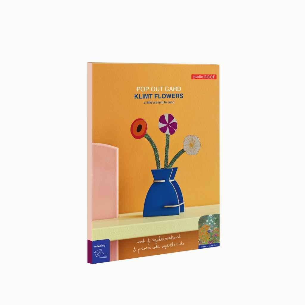 Grußkarte mit Papier Bastelset Blumenvase - studio ROOF