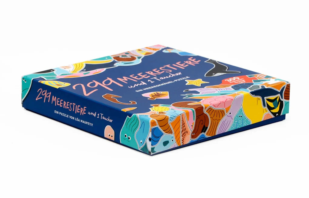 Puzzle 299 Meerestiere und ein Taucher