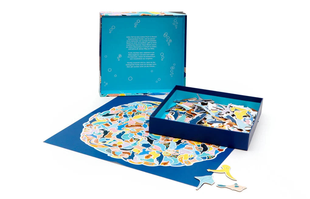 Puzzle 299 Meerestiere und ein Taucher