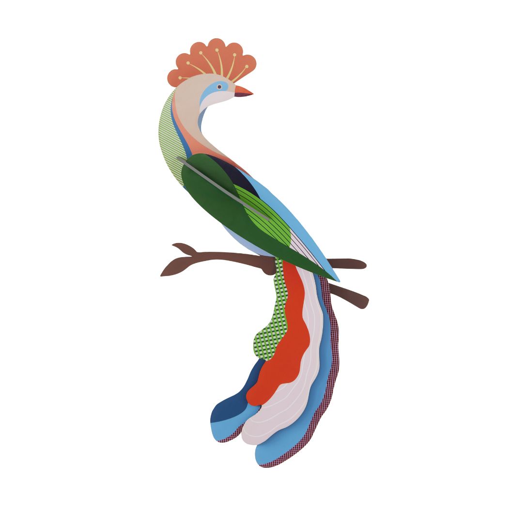 Paradiesvogel Wanddekoration aus Papier - studio ROOF