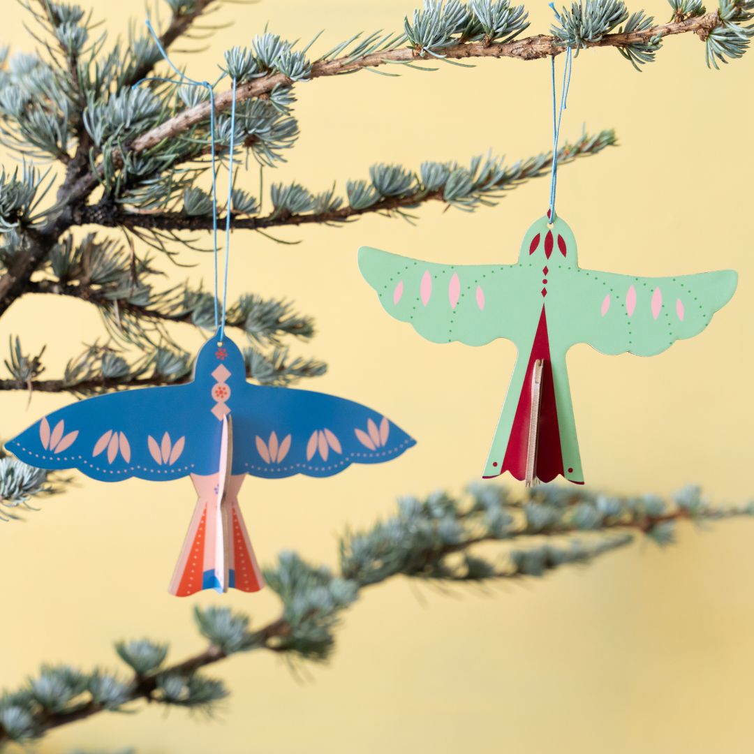 winterlich weihnachtliche Papier-Deko zum Aufhängen - studio ROOF