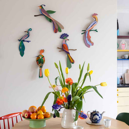 Paradiesvogel Wanddekoration aus Papier - studio ROOF