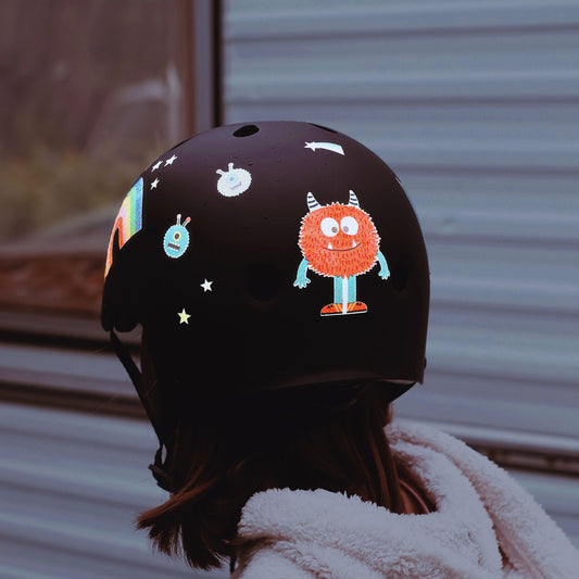 rainette reflexsticker monster helm
