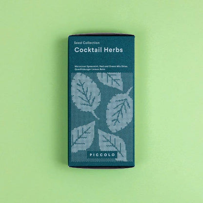 Umverpackung Saatgut-Set Cocktail Herbs von Piccolo.