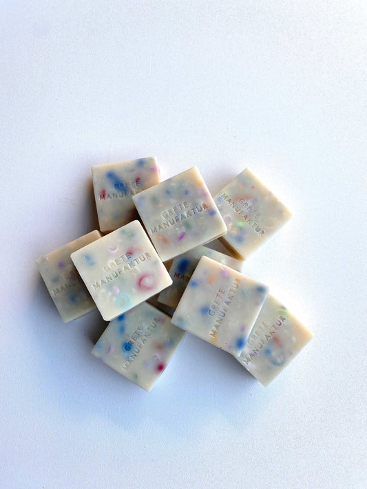 Grete Manufaktur Seifen Stapel der Sorte Konfetti Astrid