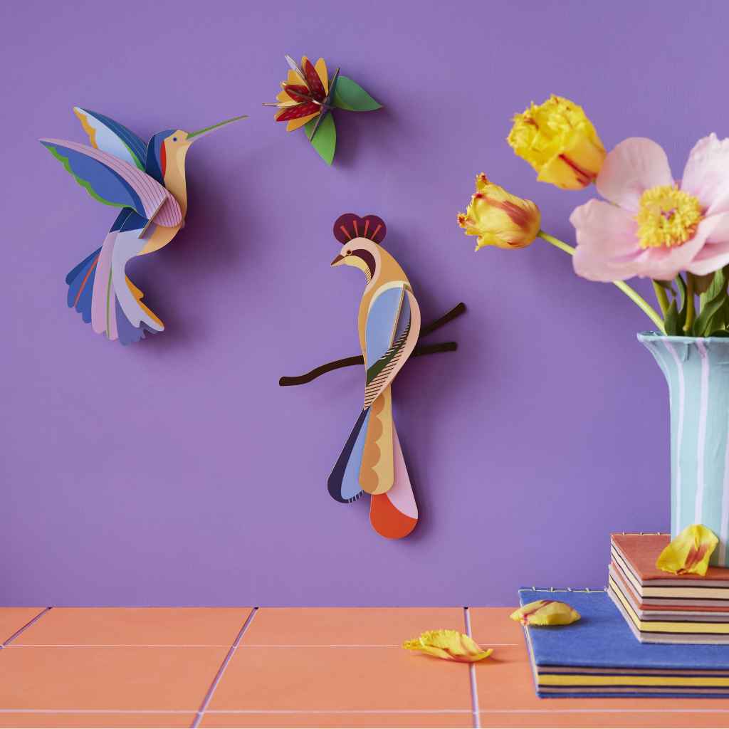 Paradiesvogel Wanddekoration aus Papier - studio ROOF