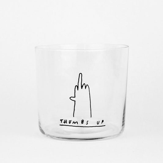Trinkglas 350ml mit aufdruck thumbs up