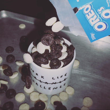 Becher work life challenge mit oreo cerealien